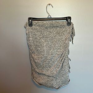 Express Fringe Ruched Skirt